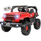 Carro Zippy Toys Jeep Wrangler Rubicon Eletrico 12V CR Vermelho