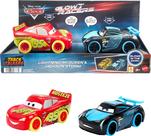 Carros de brinquedo Disney Pixar Cars Track Talkers Glow Racers, pacote com 2