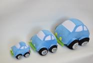 Carros de pelúcia 3 tamanhos azul Carros de pelúcia 3 tamanhos azul