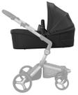 Carrycot Mima Xari MAX Black para recém-nascido com capa de chuva Carrycot Mima Xari MAX Black para recém-nascido com capa de chuva
