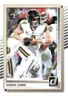 Carta colecionável de futebol americano Derek Carr 2025 Donruss Saints