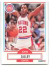 Carta colecionável Fleer 1990-91 John Salley Detroit Pistons