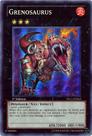Carta Super Rara Grenosaurus YS11-EN043 de Yu-Gi-Oh! Carta Super Rara Grenosaurus YS11-EN043 de Yu-Gi-Oh!