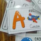 Cartão alfabetização Escolar Pedagógico A a Z - Plastificado / Escreve e apaga