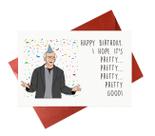 Cartão de Aniversário Gonzey Larry David Engraçado 20,5x13,5cm
