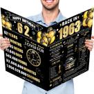 Cartão de Aniversário Jumbo 62º FOBELEC Preto e Dourado Retrô
