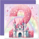 Cartão de Aniversário Stuff4 Castelo de Princesa Fada 5,7" Cartão de Aniversário Stuff4 Castelo de Princesa Fada 5,7"