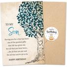 Cartão de Aniversário UnimaxPrint Filho com Envelope Kraft e Adesivo Cartão de Aniversário UnimaxPrint Filho com Envelope Kraft e Adesivo