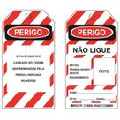 Cartão De Identificação De Bloqueio Perigo 5 Peças Brady CT8006