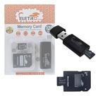 Cartão De Memória 128gb Pen Drive 3 Em 1 Classe 10 El-mc-128