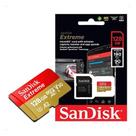 Cartão de Memória 128GB SanDisk Extreme Micro SDXC 4k UHSI U3 A2 Com Adaptador