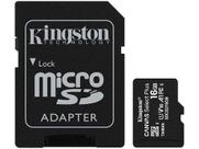 Cartão de Memória 16GB Micro SD Kingston 10 - com Adaptador SD Canvas Select Plus SDCS2