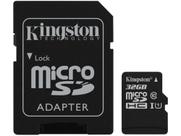 Cartão de Memória 32GB Micro SD Kingston Classe 10 - com Adaptador Canvas Select Cartão de Memória 32GB Micro SD Kingston Classe 10 - com Adaptador Canvas Select