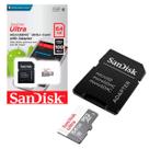 Cartão de Memoria 64gb Micro sd Cl10 100mb/s Leit Ultra SDSQUNR-064G-GN3MA Sandisk
