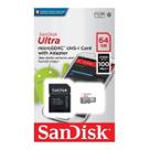 Cartão de Memória 64gb Micro Sd Ultra 100mbs Classe 10 Sandisk Cartão de Memória 64gb Micro Sd Ultra 100mbs Classe 10 Sandisk