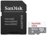 Cartão de Memória 64GB Micro SDXC SanDisk - Classe 10 Ultra