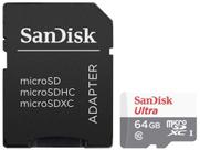Cartão de Memória 64GB Micro SDXC SanDisk - Classe 10 Ultra