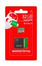 Cartao de Memoria 8 16 32 64 e 128GB MasterDrive USB 2.0 Class 10 MicroSD com Adaptador