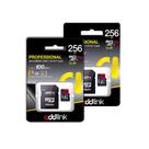 Cartão de memória addlink Gaming microSDXC 256 GB, pacote com 2 unidades e mais adaptador