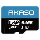 Cartão de memória AKASO microSDXC U3 64GB com adaptador - 100MB/s