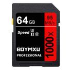 Cartão de memória BOYMXU Professional 1000x Class 10 U3 64GB Vermelho/Preto