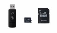 Cartão de Memória Eletromex 128GB Classe 10 Adaptador Pendrive USB 3 em 1