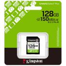 Cartão de Memória Kingston SD 128GB Canvas Select Plus Classe 10 UHSI U1 U3 Video Class 10 30 SDS3.128GB
