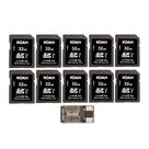 Cartão de Memória Koah Ultimate 32GB Classe 10 U3 V30 Pacote com 10