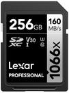 Cartão de memória Lexar Professional 1066x 256GB SDXC UHS-I V30 Cartão de memória Lexar Professional 1066x 256GB SDXC UHS-I V30