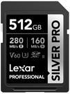 Cartão de Memória Lexar Professional SILVER PRO SDXC 512GB UHS-II