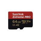 Cartão de Memória Micro SD SanDisk Extreme Pro 64GB MicroSDXC até 200 MB/s classe A2 UHSI Class 10, U3, V30,