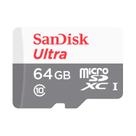 Cartao de Memoria Micro SD Sandisk Ultra C10 64GB / 100MBS / 2X1 - (SDSQUNR-064G-GN3MA) Cartao de Memoria Micro SD Sandisk Ultra C10 64GB / 100MBS / 2X1 - (SDSQUNR-064G-GN3MA)