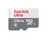 Cartão De Memória MicroSD 256Gb Sandisk Ultra Classe 10 Velocidade Até 100mbs