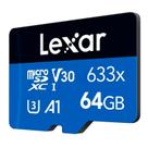 Cartão De Memória Microsd Lexar 64gb 100mb/s 633x UHS-I