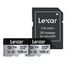 Cartão de memória microSDXC Lexar 128GB (pacote com 2) Professional