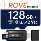 Cartão de Memória microSDXC ROVE Ultimate 128GB com Adaptador USB 3.2 Tipo C