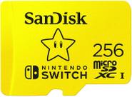 Cartão de Memória MicroSDXC SanDisk 256 GB para Nintendo Switch com Leitor Cartão de Memória MicroSDXC SanDisk 256 GB para Nintendo Switch com Leitor