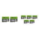 Cartão de memória PNY Elite Class 10 U1 microSDXC 128GB e 32GB