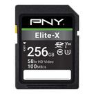 Cartão de memória PNY Elite-X 256GB SDXC Class 10 U3 V30 100MB/s