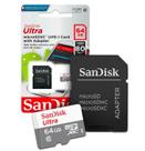 Cartão de Memória Sandisk 64GB Ultra, Resistente e Durável.