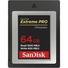 Cartão de Memória SanDisk Compact Flash CF Express Tipo B Extreme Pro 64GB 1.500MB/s