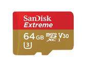 Cartão de memória SanDisk Extreme 64GB microSDXC UHS-I com adaptador