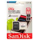 Cartão de memória SanDisk Ultra 64GB UHS-I/Class 10 com adaptador