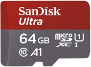 Cartão de memória SanDisk Ultra microSDXC 64GB UHS-I 100MB/s
