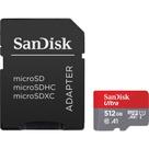 Cartao de Memoria Sandisk Ultra SDSQUAC-512G-GN6MA - 512GB - Micro SD com Adaptador - 150MB/s Cartao de Memoria Sandisk Ultra SDSQUAC-512G-GN6MA - 512GB - Micro SD com Adaptador - 150MB/s