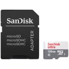 Cartao de Memoria Sandisk Ultra SDSQUNR-128G-GN3MA - 128GB - Micro SD com Adaptador - 100MB/s Cartao de Memoria Sandisk Ultra SDSQUNR-128G-GN3MA - 128GB - Micro SD com Adaptador - 100MB/s