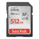 Cartão de Memória SanDisk Ultra SDXC 512GB - UHS-I C10 U1 Full HD