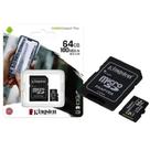 Cartao de memoria sd kingston canvas select plus class 10uhsi 64gb micro+adaptador sdcs264gb