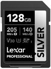 Cartão de memória SDXC Lexar Professional Silver 128GB UHS-I C10 U3