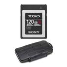 Cartão de Memória Sony XQD Série G 120GB com Estojo Resistente